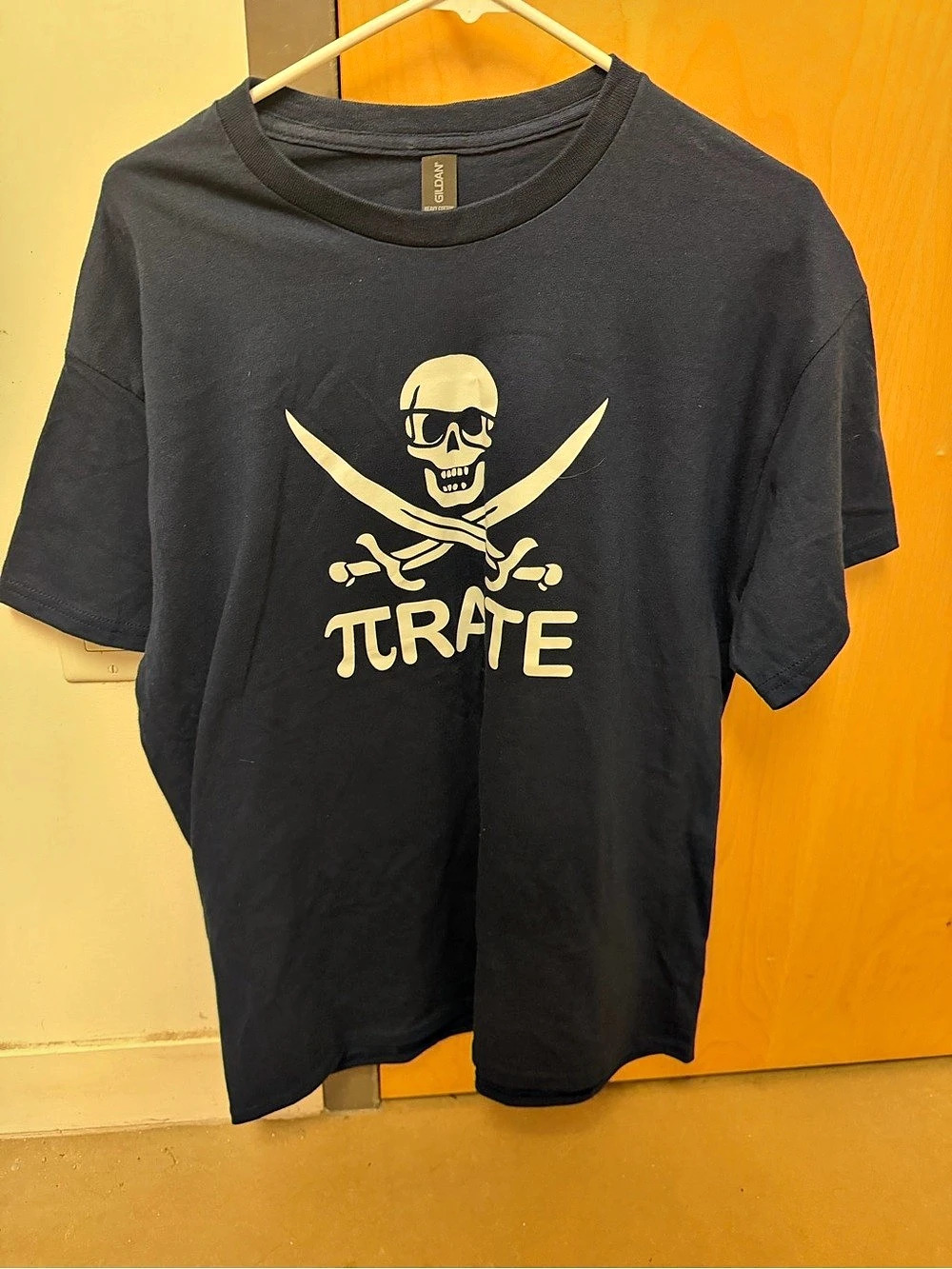Gildan Graphic (Pirate) Short Sleeve Tee in Black